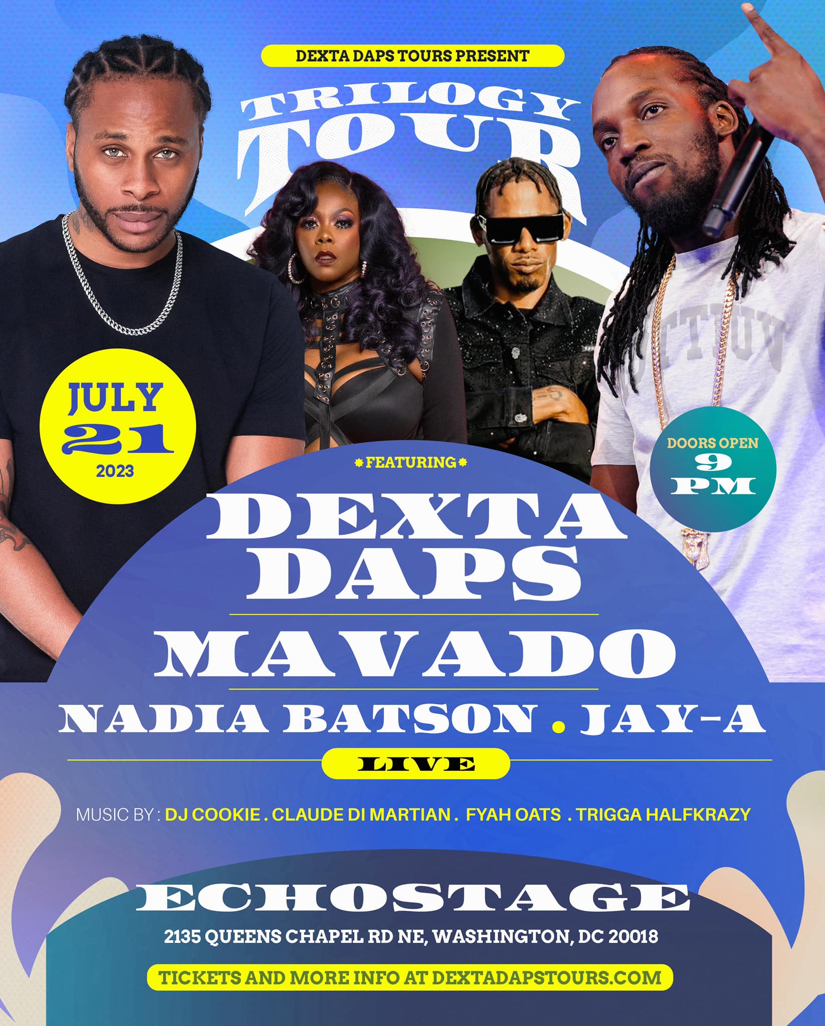 Dexta Daps Trilogy Tour Flyer