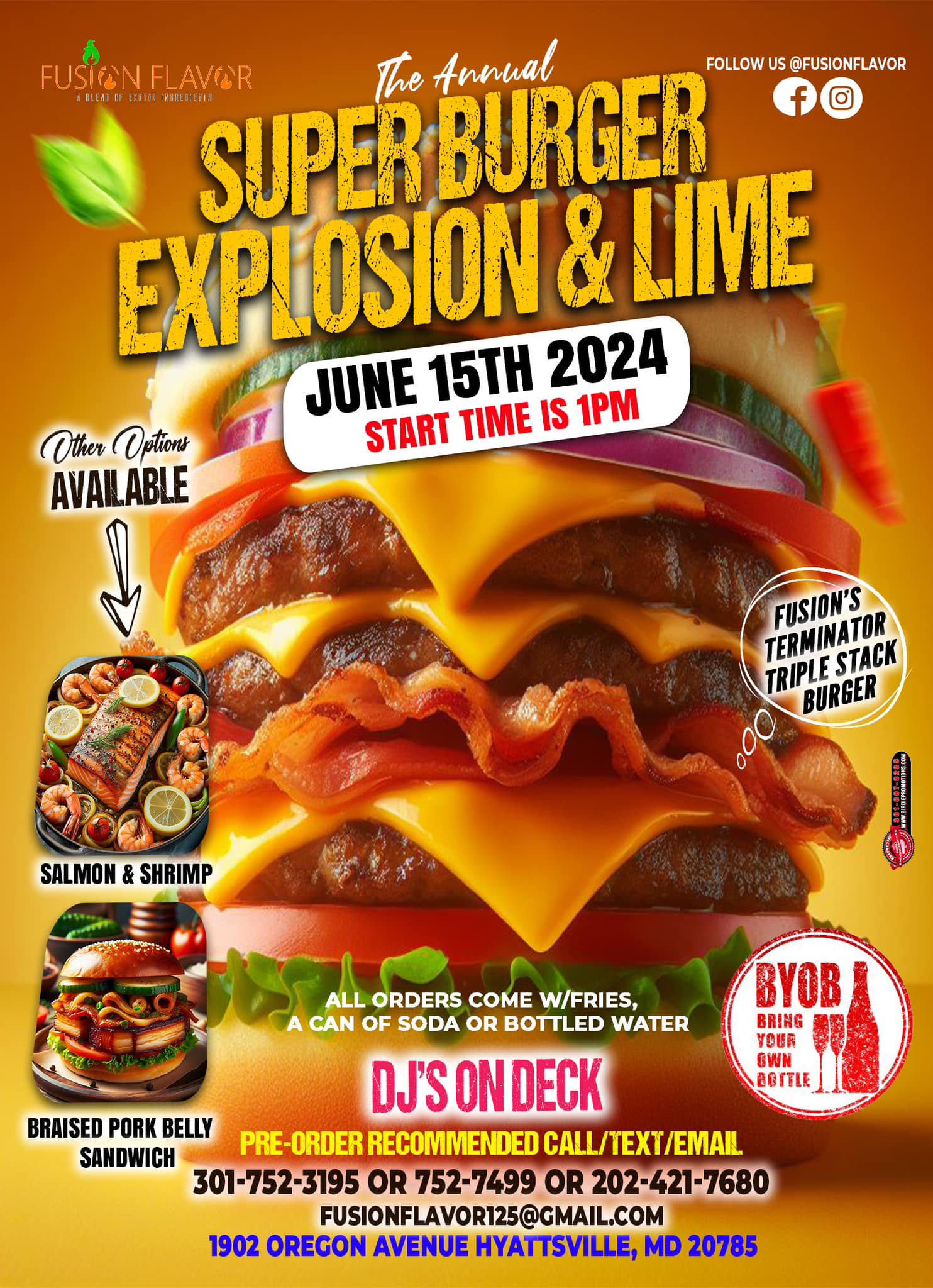 Super Burger Explosion & Lime Flyer
