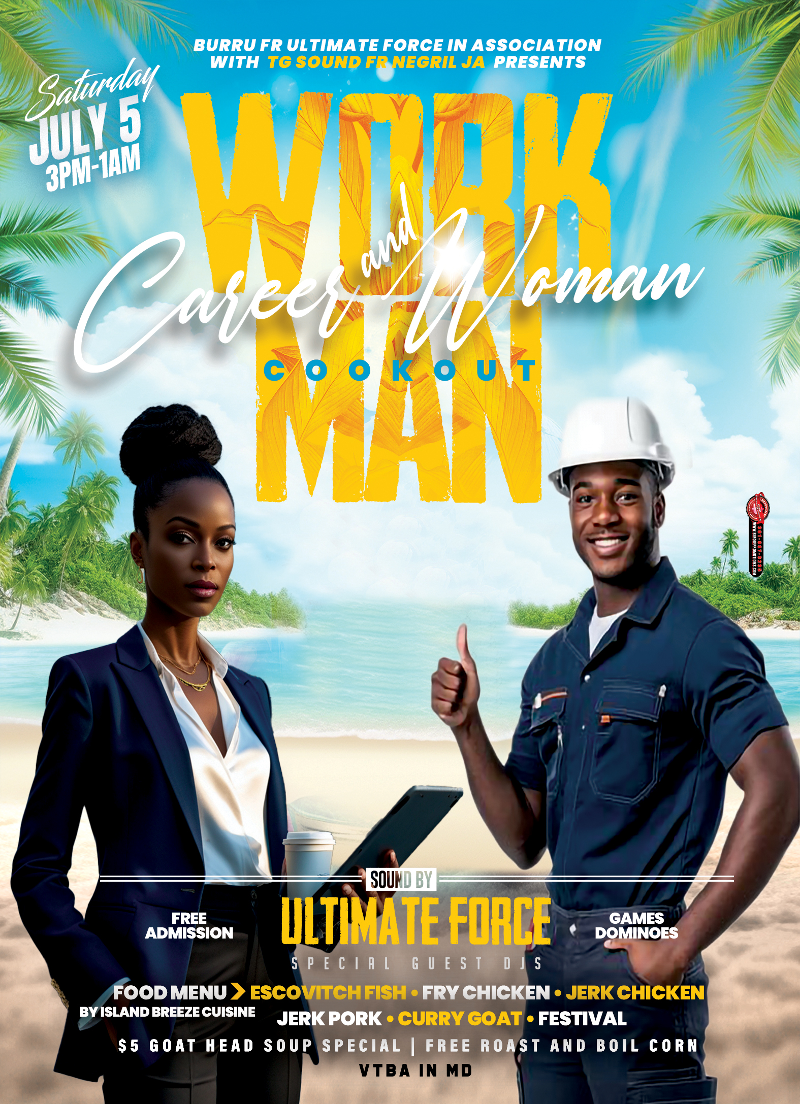 Work Man and Career Woman Linkup Flyer